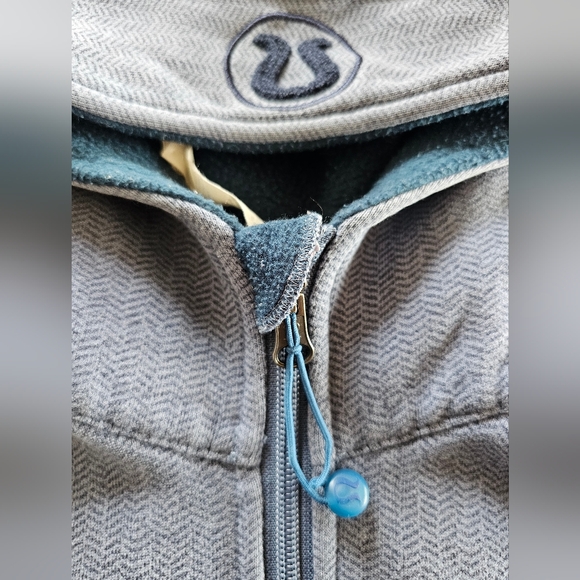 Lululemon Signature Shape Steel Blue Gray Zip-Up Scuba Hoodie Sz XXS - XS - Picture 7 of 9